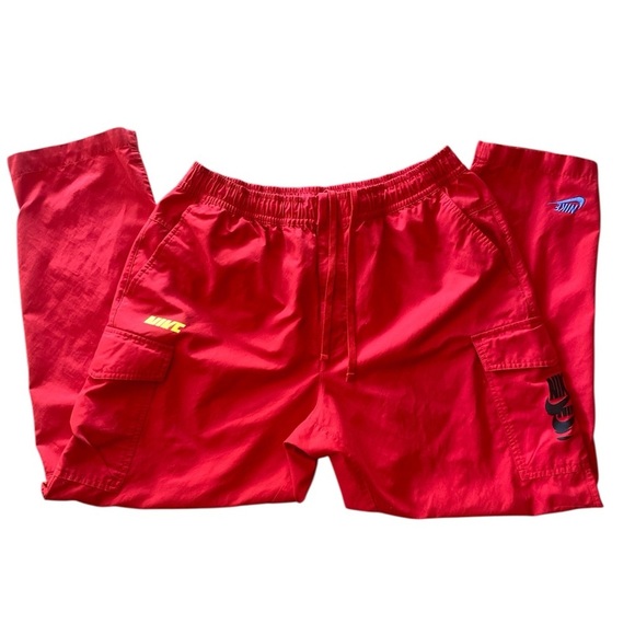 Nike Mens Sports Essentials Woven Cargo Joggers red size XXL DM6869 657 - Picture 4 of 5